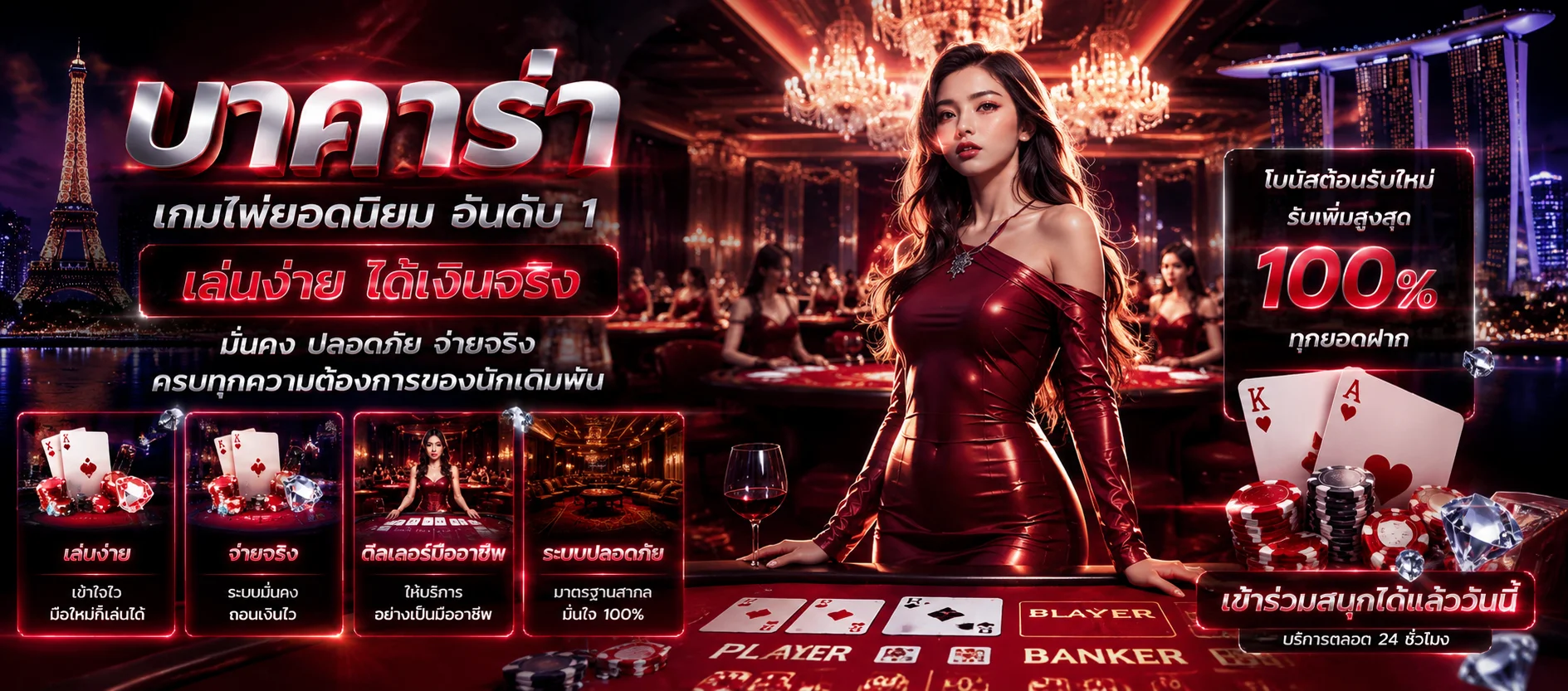 คาสิโนออนไลน์ C4SLOT บาคาร่าสดจากค่ายดัง C4Max